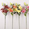 Plastic Silk Lilium Brownii Flower 80cm Fake Flowers Artificial Flower Branch  Living Room Desktop