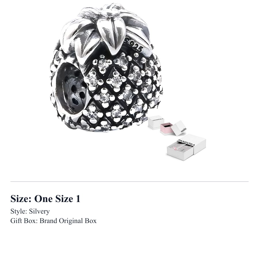 Pandora Silver, Zircon Jewelry Accessories Unisex Silver 791293CZ