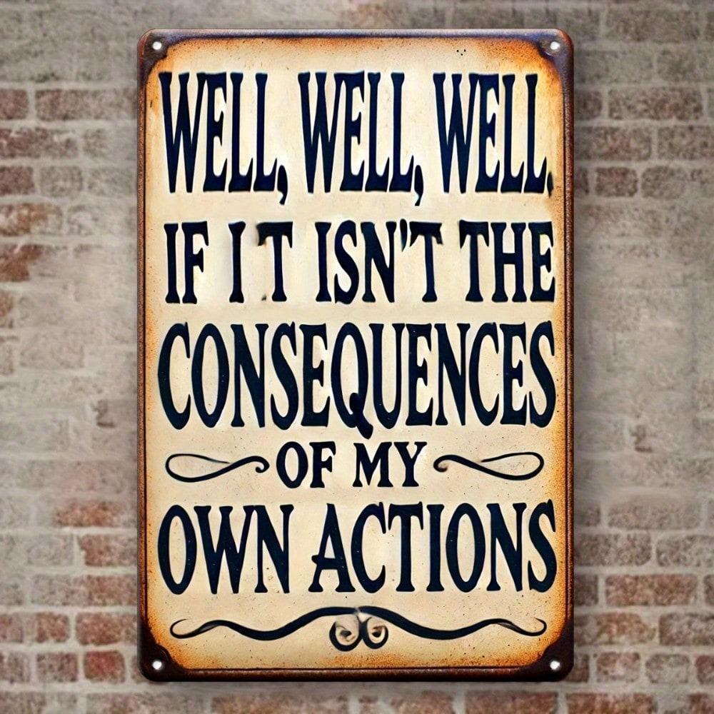 Retro Metal Paintings, Furniture, Living Room Decoration 20x30cm