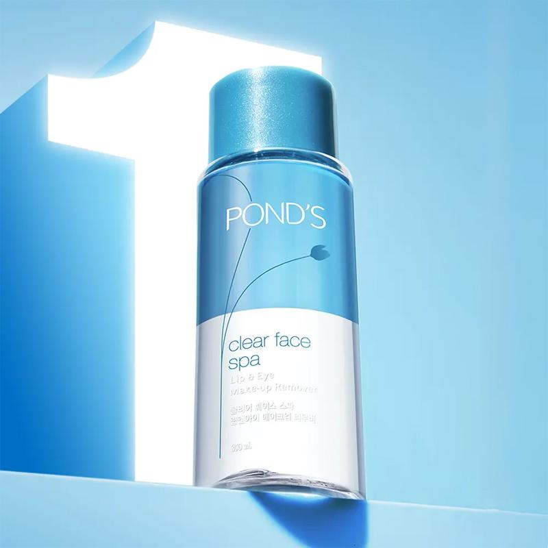 [POND'S] Clear Face Spa Lip & Eye Make-up Remover 300ml