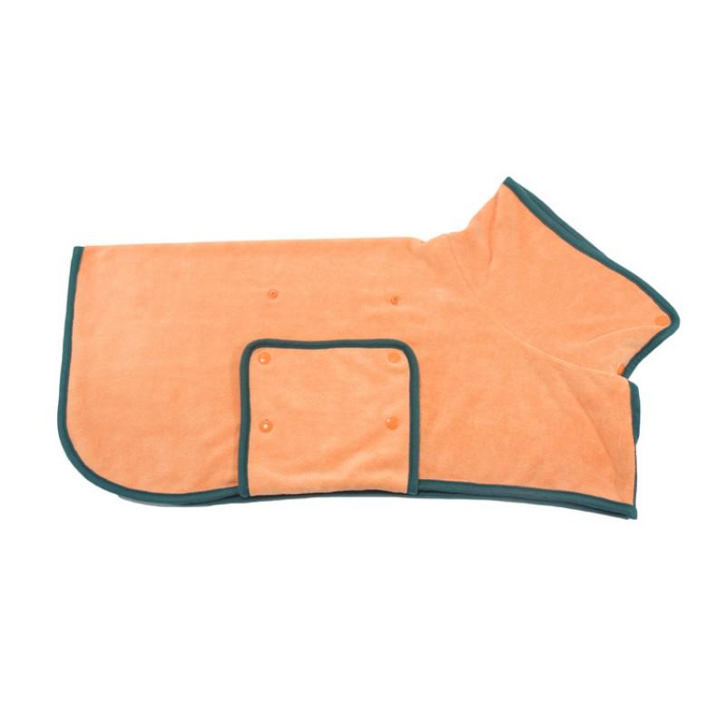 Pet Bath Robe With Hood Absorbent Quick-Dry Towel Coat Large Dogs Like Alaskan Malamute Golden Retriever