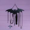 Retro Platzsparender Organizer Kleiderbügelständer Halloween Gotischer Schlüsselhalter Holzfledermaus Wandhaken Eingangsbereich