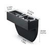 Universal Leather Car Interior Storage Solution For Adjacent Seat Includes Drink Support And Phone Pocket Works With Many Vehicles 30cm X 10cm X 6cm