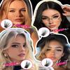144 Stück 5D Cluster Wimpern Kit Gemischt 10-16mm D-Schwung Flauschiges DIY Wimpernverlängerungs-Set mit Kleber, Versiegelung und Pinzette