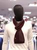 Basso Homme Men's Wine Micro Check Two-tone Cashmere 100% Muffler