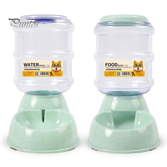 3.8L Automatic Pet Feeder Plastic Cat Water Fountain Large Capacity Pet Food Feeder Bowl Water Dispenser for Dogs Cats