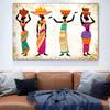 Abstract Black African Woman Paintings Canvas Cuadros Tribe Posters and Prints Wall Art for Living Room Home Decor Cuadros
