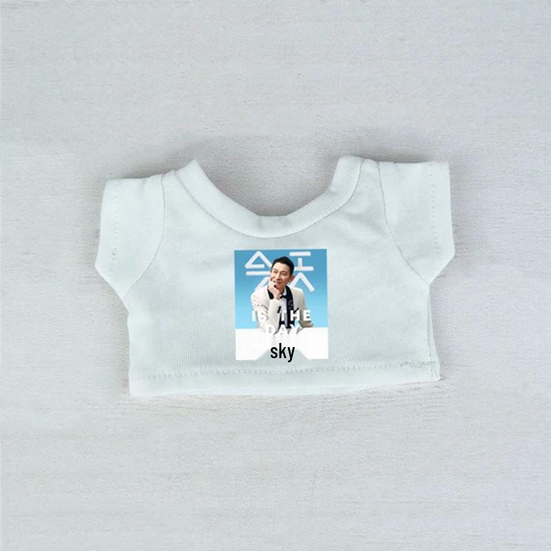 

Andy Lau Concert Style Doll Clothes for 10/15/20/40cm La Bu Bu Plush Toy T-shirt For 10cm doll