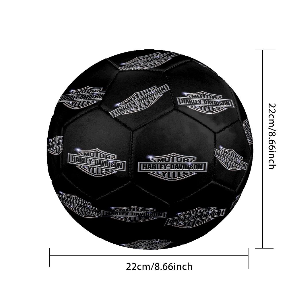 Harley-Davidson Print Size 5 Soccer Ball Durable Shock?Absorbing Sports Ball For Training Match Outdoor Playing