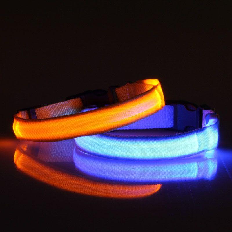 Haustier LED leuchtendes Hundehalsband wiederaufladbar für kleine mittlere große Hunde