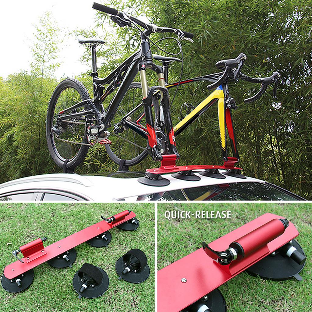 Cycling Suction Roof Rack for Car Roof Top Sucker Quick Relse Aluminum Alloy Cycling Carrier Rack