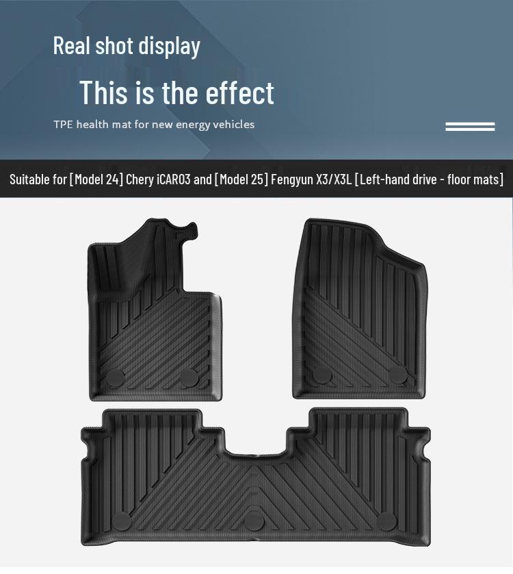 24 Chery ICAR03/JAECOO J6 TPE Floor Mats & Trunk Mats