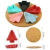 5/8 Grid Christmas tree fruit plate Christmas home dry fruit plate snack plate fruit plate living room creative high value
