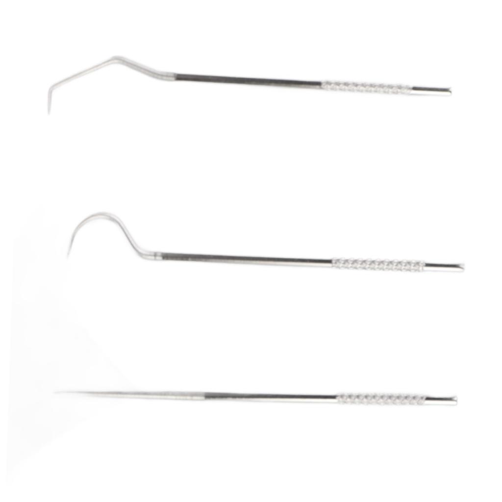 304 Edelstahl Zahnstocher Set Zahnseide Metall Zahnstocher Tragbares Aufbewahrungsrohr Mund-Zahnpflege Reinigungsgeräte Zahnstocher Dreiteiliges Set