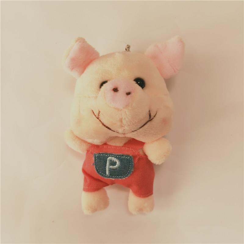 13CM Strap Cowboy Pig Plush Toys New Cute Holiday Gift Pendant  Stuffed Animal Fill Pendant Christmas Gift For Girls&Boys