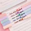 Macaron Color Fluo Pen: Cute Student Planner Highlighter with Oblique Tip for Eye-Friendly Marking