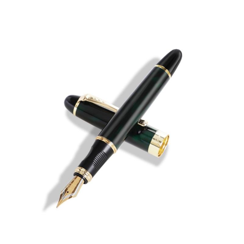 Calligraphy Pen 0.5mm Fountain Pen Metal Business Pen Smooth Writing Pen Signature Pen School Supplies for Writing