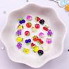 100pcs Resin Colorful Glitter Grape Cherry Tomato Fruits Nails Art Flat Back Rhinestone Appliques DIY Scrapbook Figurines Crafts