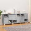 VidaXL Buffets 3 Pcs Concrete Grey 60x35x70 Cm Engineered Wood 3185739