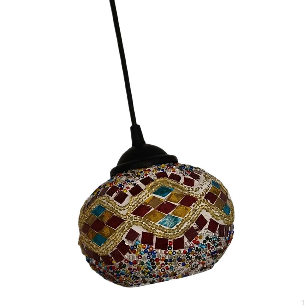 Style Turkish Pendant Lamp Ethnic Customs Droplight Chandelier Hanging Light for Living Room Dining