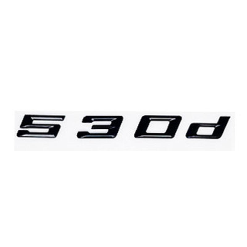 Car 3D ABS Trunk Letters Logo Badge Emblem Decal Sticker For BMW 5 Series 520d 525d 528d 530d 535d 540d E39 E60 E61 F10 F11 G30
