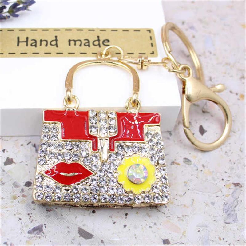Fashion Cute Crystal Women Rhinestone Bag Lady Wedding Jewelry Trinket Car Girl Gift Bag Charm