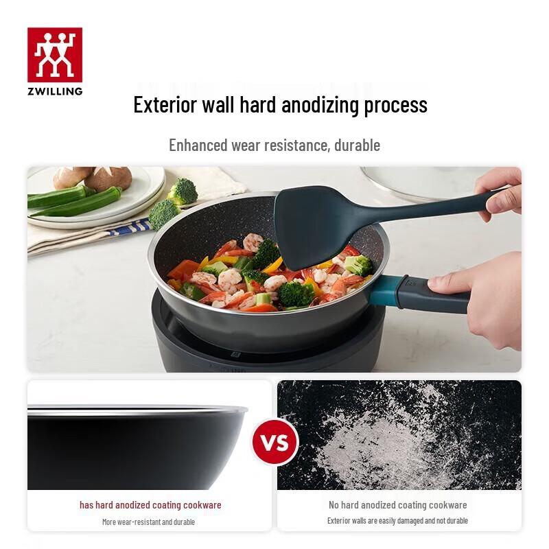 Zwilling Now Marble 24cm Non-stick Stir-fry Pan