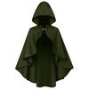 Halloween Cloak Retro Style Hooded Tailoring Metal Buckle Decoration Shawl Role-Playing Versatile Costume Accessory