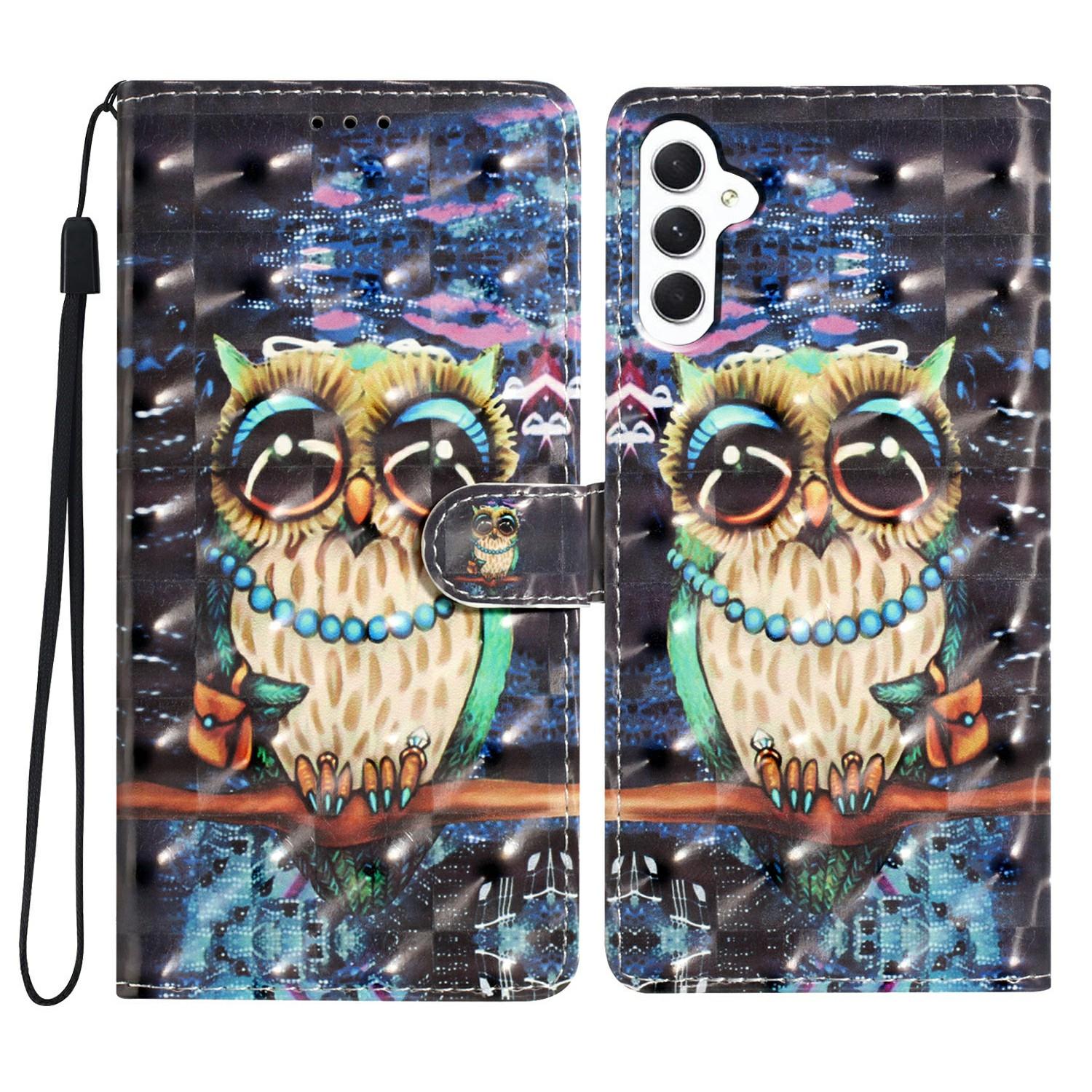 

Чехол для Samsung Galaxy S25+ из ПУ-кожи с 3D-печатью, кошелек, чехол для телефона F