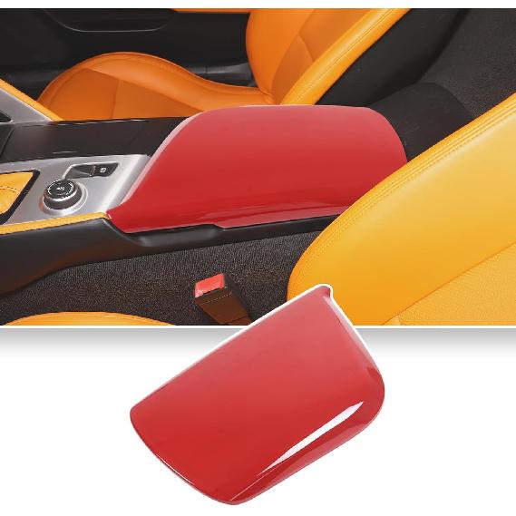 Center Console Armrest Cover for Chevy Corvette C7 2014-2019, Armrest Box Panel Trim, Armrest Arm Rest Cap Cover, Console Lid Cover, Armrest