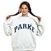 Womens Loose Fit Crewneck Sweatshirt Cotton Embroidered Casual Top Students