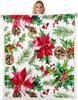 Fall Gnome Throw Blanket Twin Autumn Maple Leaf Fleece Blanket Exotic Style Hippie Dwarf Sherpa Blanket Thanksgiving Harvest