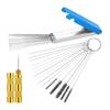 Carburetor Cleaning Kit Carburetor Carbon Dirt Remove Cleaner with 13Cleaning Wire 5Nylon Brushe 10Cleaning Needle 1Sharp Pick