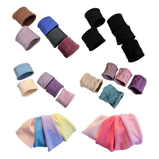 4/5 Pezzi Elastici per Capelli da Donna Colore Puro Alta Elasticità Corde per Capelli Grandi Elastici Estensibili Code di Cavallo Treccine Accessori per Capelli