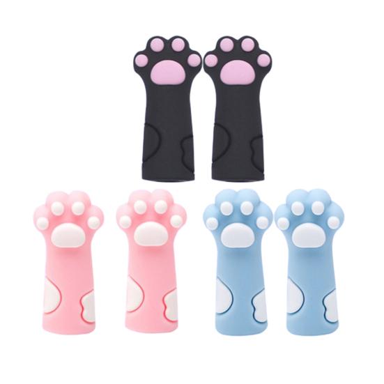 Protective Case Silicone Pencil Cap Cartoon Cat Paw Pencil Tip Protector for Wooden Pencils Extend Usage Time Reduce Waste Stress