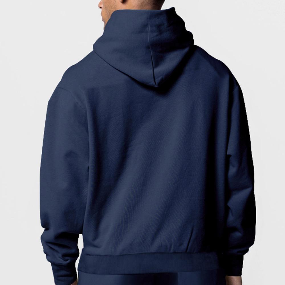 Men's Comfortable Thick Hooded Sweatshirt, Zipper Sports Shirt, Long Sleeved Sweatshirt, Autumn and Winter Season