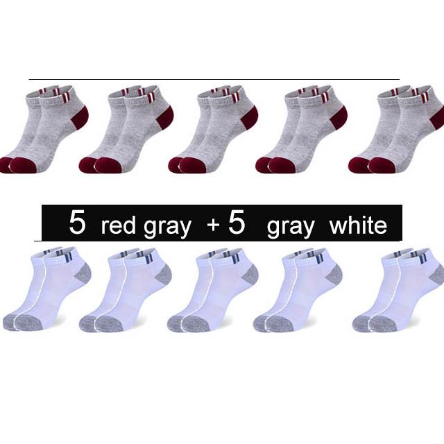 10 Pairs New Spring Summer Cotton Socks Boat Mesh Breathable Men's Short Ankle Socks High Quality Casual Sports Male Sokken Gift