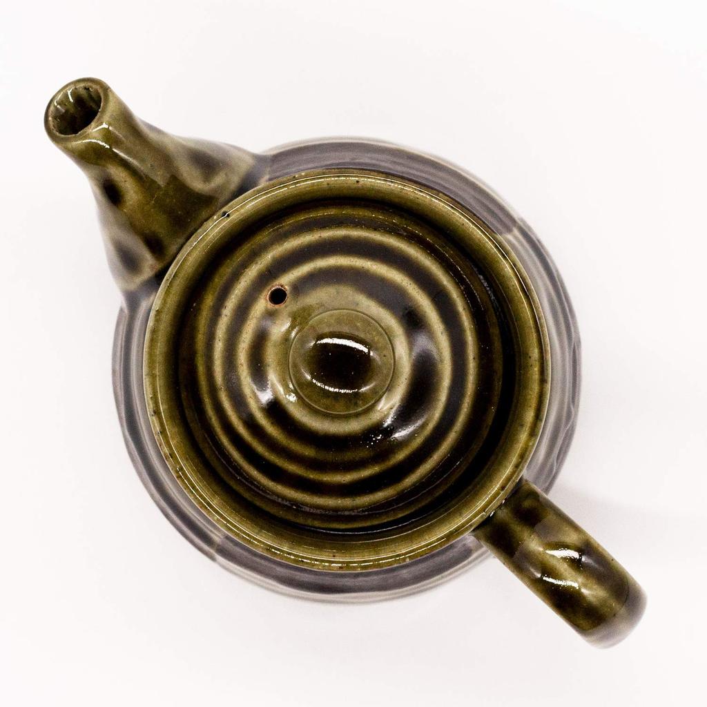 Mino Ware Oribe Checkered Made In Pot, Approx. 530ml, Pattern, Japan, 500-10