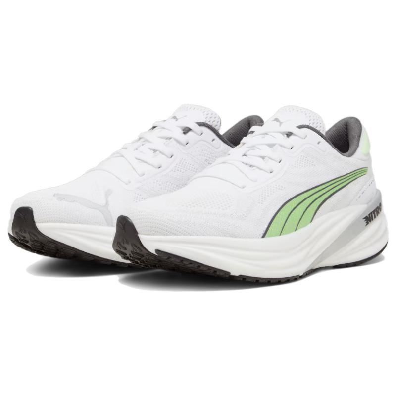 Puma Magnify Nitro 2 Fabric Comfortable Durable Low-Top Lifestyle Sneakers Men sneakers White 376909-03