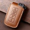 Genuine Crazy Horse Leather Key Cover for TOYOTA North America Models Car Key Protector