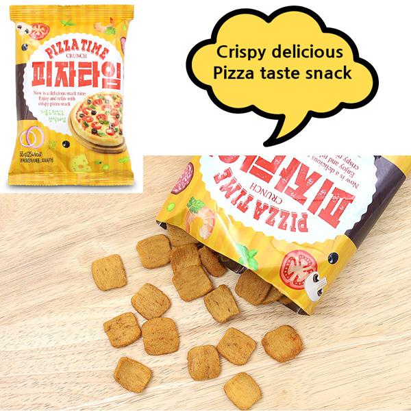 Snack Crispy Pizza Taste Cookies Korea Food 55g 10Packs 40Packs (2 Options)