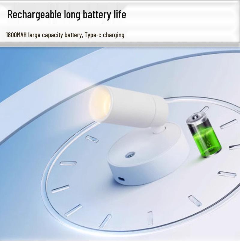 Wireless Magnetic Night Light: Portable, No-Drill Wall Lamp for Bedroom, Bedside, and Reading