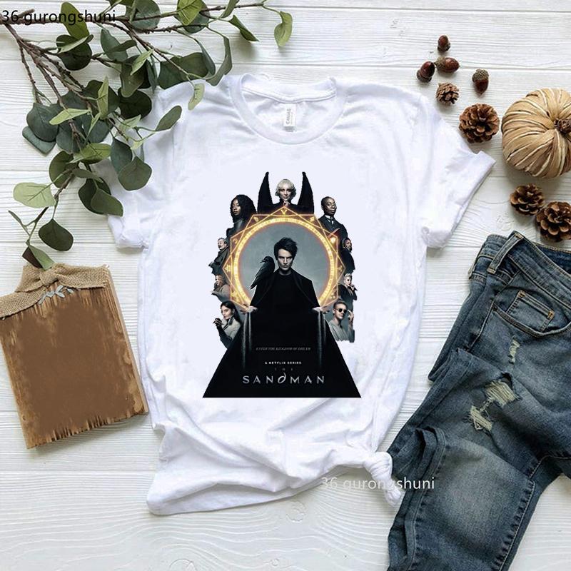 New Cute Hero The Sandman Tshirt Women Clothes Funny Female Clothing Short Sleeve Tshirts 90s Summer Tops Harajuku Streetwear