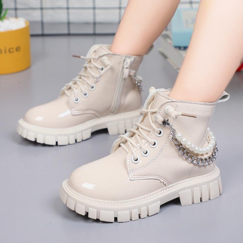 Koreanische version des Britischen stil kinder Martin stiefel retro mädchen leder stiefel kurze stiefel