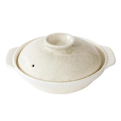 Ginpo Pottery Clay Pot, Kyoto Style, Sumi-Kanrei Finish, for Nabeyaki Udon, Size 10 (4-5 Servings, Approx. 2700ml), Suitable for Direct Flame,