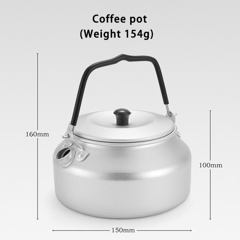 Outdoor Camping Kettle Ultra-light Aluminum Alloy Portable Coffee Pot For Camping Hiking Picnic