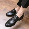 Street Fashion Pánské mokasíny Nazouváky Pravá kůže Hnědá Neformální Podnikání Šaty Boty Párty Svatba Pánská obuv