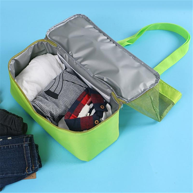 Thermal Insulation Bag Handheld Lunch Shoulder Bag Cooler Mesh Beach Tote Bag for Picnic Food Drink Storage