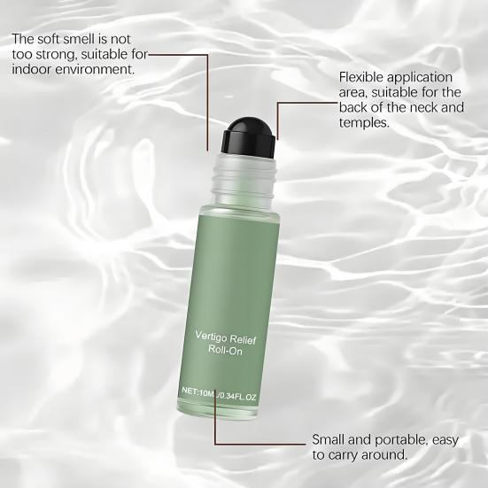 1/2/3 stk 10 ml Vertigo Lindrende Rulle Eterisk Olje Naturlige Ingredienser Rasktvirkende Bærbar Reise Anti-Svimmelhet Roll-On Eterisk Olje
