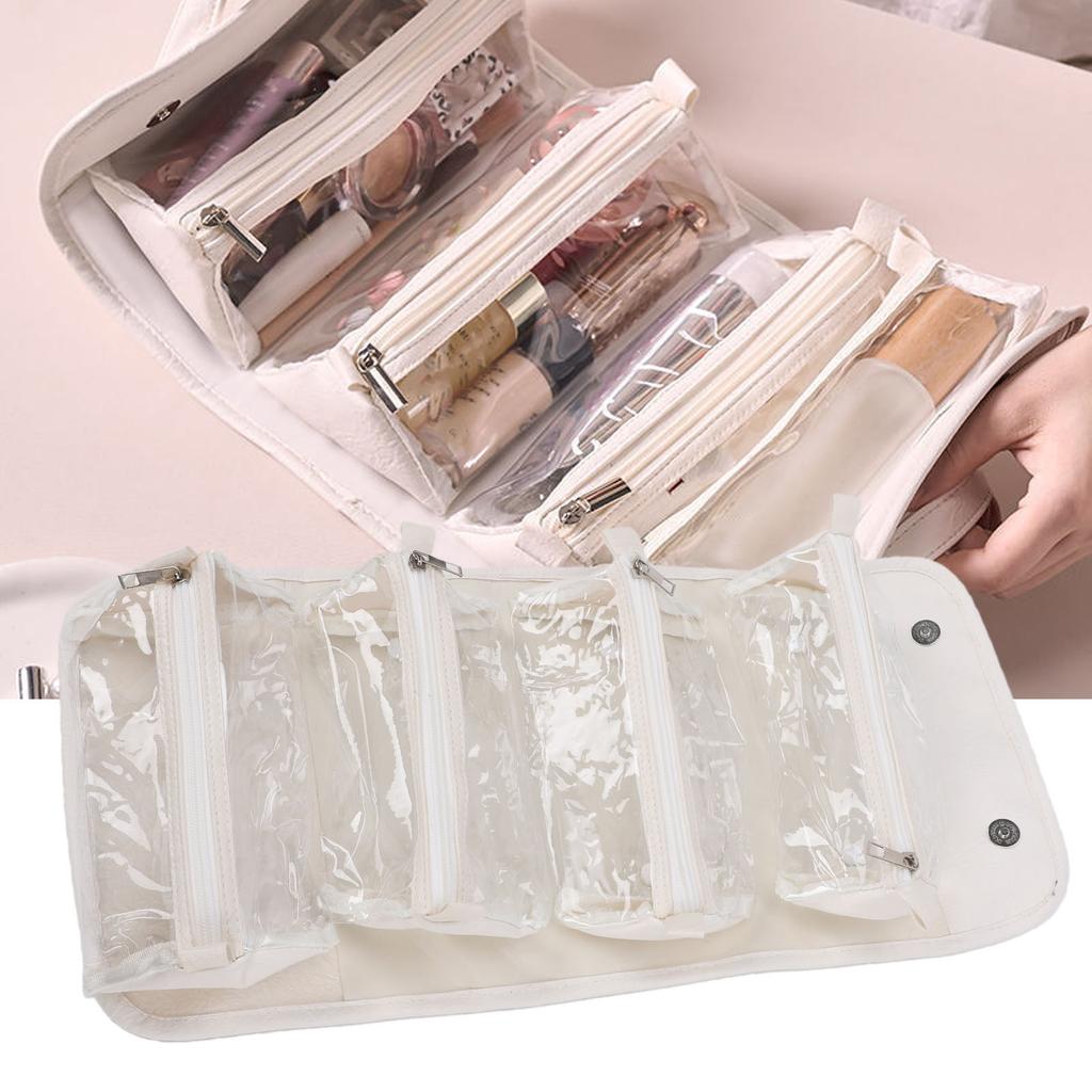 4 in 1 Hanging   Makeup Bag for Women Water Proof 4 Removable Storage Toiletry Bag